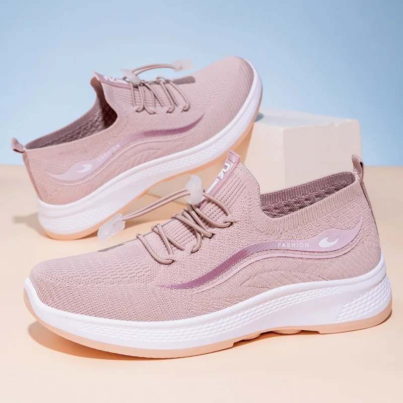 Women's Breathable Mesh Slip-On Walking Shoes Flat Heel Shock Absorption Non-Slip Casual Shoes for Elderly Mom Spring Plus Size
Women's Breathable Mesh Slip-On Walking Shoes Flat Heel Shock Absorption Non-Slip Casual Shoes for Elderly Mom Spring Plus Size