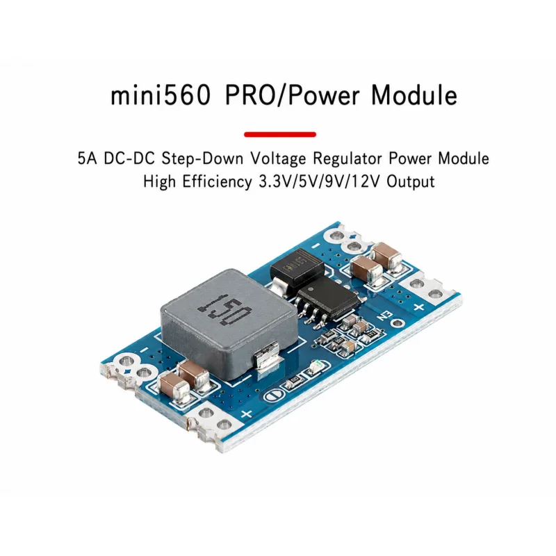 5pcs mini560 PRO 5A DC-DC Buck Voltage Regulator Power Supply Module 24V to 3.3V/5V/9V/12V
5pcs mini560 PRO 5A DC-DC Buck Voltage Regulator Power Supply Module 24V to 3.3V/5V/9V/12V