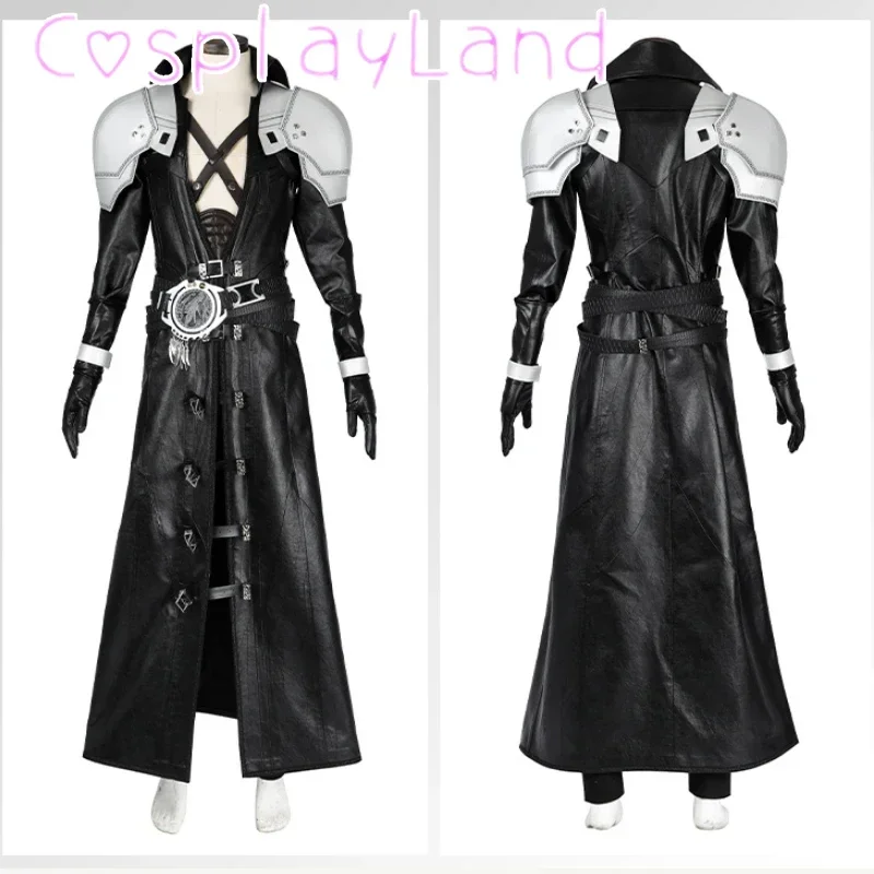 FF7 Sephiroth Cosplay Costume Long Leather Coat and Accessories Outfit Full Set Black Men Suit Halloween Carnival Costumes
FF7 Sephiroth Cosplay Costume Long Leather Coat and Accessories Outfit Full Set Black Men Suit Halloween Carnival Costumes