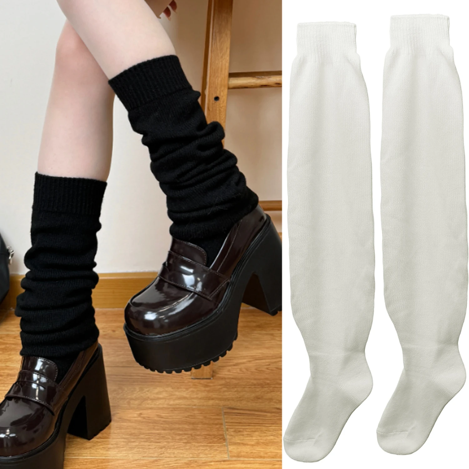 Lolita Loose Long Tube Socks Women's Style Cute White Leg Socks for Girls Matching for Shoes JK Wind Japanese Style Stocking
Lolita Loose Long Tube Socks Women's Style Cute White Leg Socks for Girls Matching for Shoes JK Wind Japanese Style Stocking