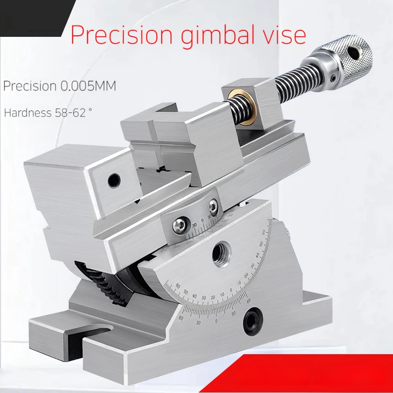 High Precision Universal Flat Jaw Precision Vise, Rotating Vise, 360° Rotation Adjustable Angle, Vertical Tilt Up To 50°
High Precision Universal Flat Jaw Precision Vise, Rotating Vise, 360° Rotation Adjustable Angle, Vertical Tilt Up To 50°