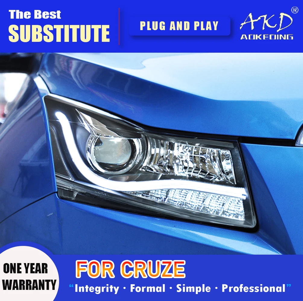 AKD Head Lamp for Chevrolet Cruze LED Headlight 2009-2016 Headlights Cruze DRL Turn Signal High Beam Angel Eye Projector Lens
AKD Head Lamp for Chevrolet Cruze LED Headlight 2009-2016 Headlights Cruze DRL Turn Signal High Beam Angel Eye Projector Lens