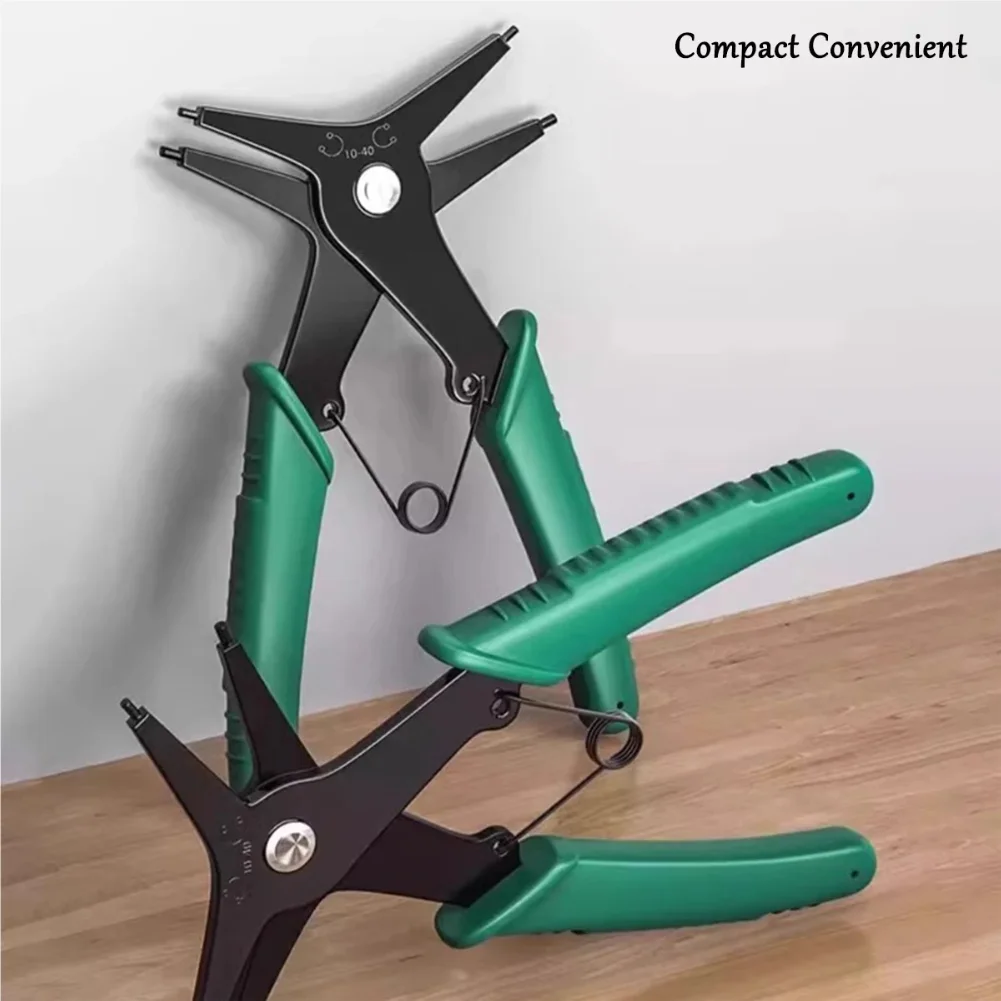 Snap Ring Pliers Dual Purpose Circlip Pliers Removing Reassembling Tool for Internal and External Snap Ring Green
Snap Ring Pliers Dual Purpose Circlip Pliers Removing Reassembling Tool for Internal and External Snap Ring Green