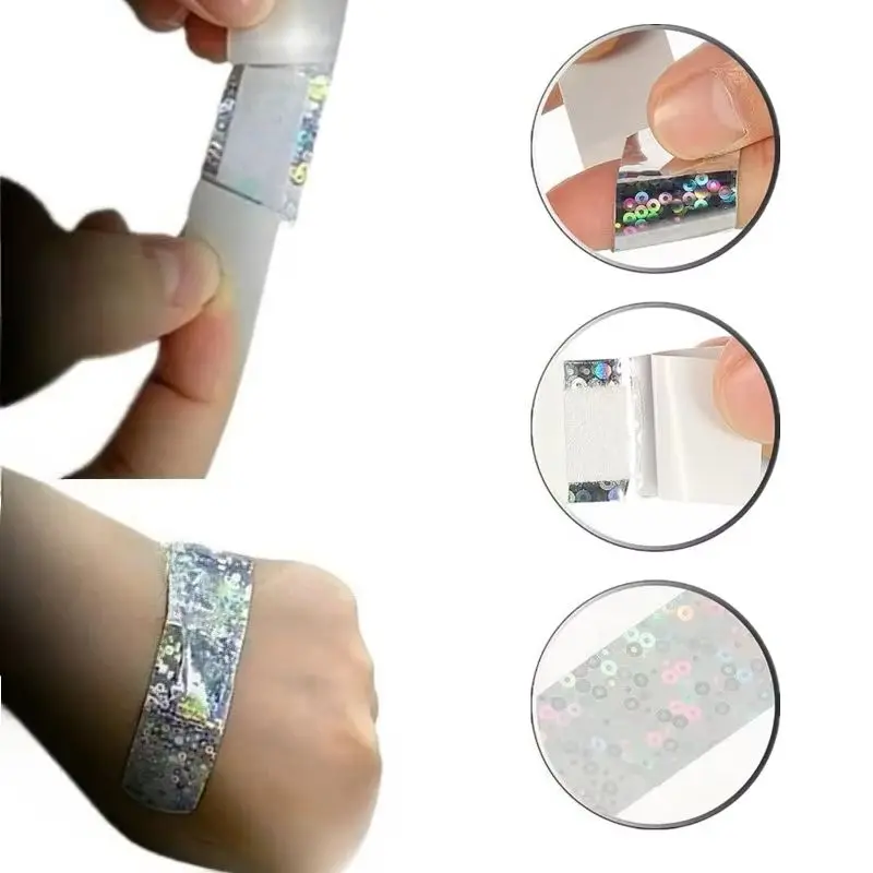 50pcs/set Laser Color Band Aid Shining Wound Skin Patch Plaster for First Aid Dressing Scratches Incised Wound Adhesive Bandages
50pcs/set Laser Color Band Aid Shining Wound Skin Patch Plaster for First Aid Dressing Scratches Incised Wound Adhesive Bandages