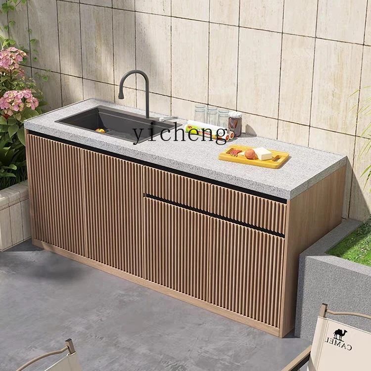 TWR washbasin integrated outdoor washbasin kitchen rough stone aluminum cabinet
TWR washbasin integrated outdoor washbasin kitchen rough stone aluminum cabinet