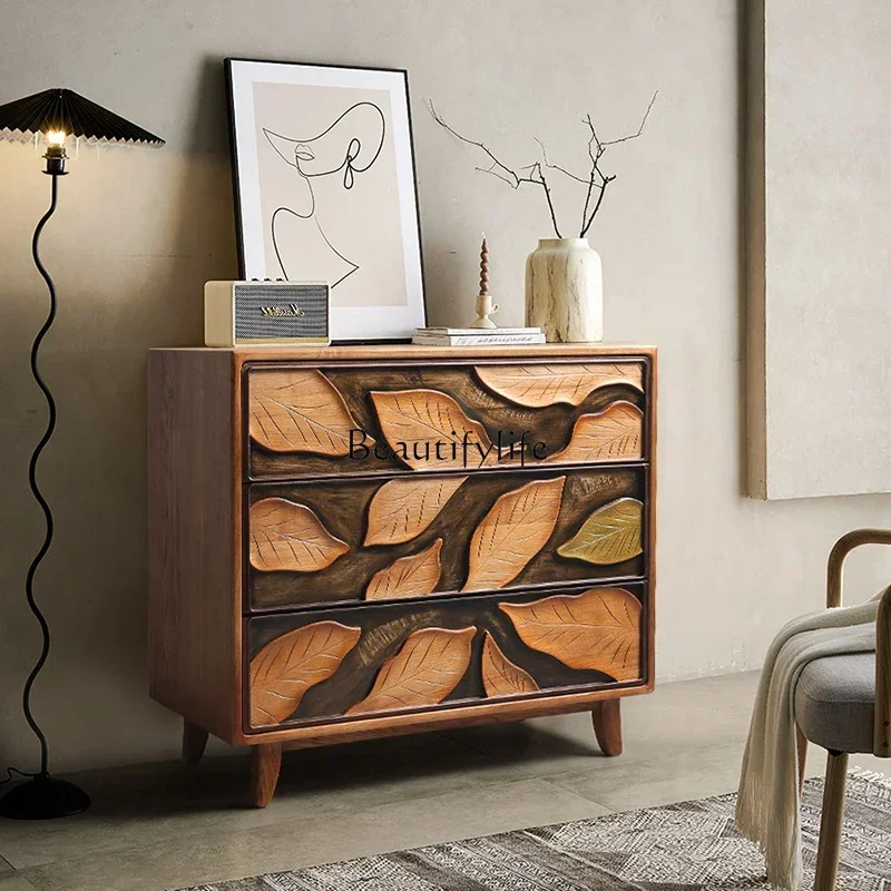 yj7 ls 35Log wind retro art chest three drawers ash wood relief maple leaf locker
yj7 ls 35Log wind retro art chest three drawers ash wood relief maple leaf locker