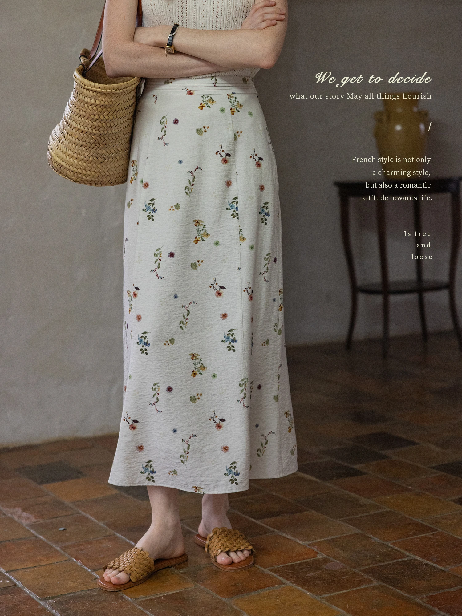 South Wind Floral Print Half Skirt Casual Style Pleated Simple Structure Micro Fish Tail Long And Short Length Printed Skirt
South Wind Floral Print Half Skirt Casual Style Pleated Simple Structure Micro Fish Tail Long And Short Length Printed Skirt