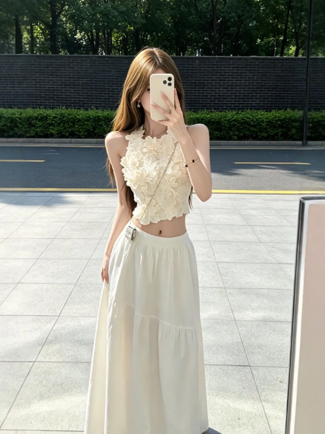 Summer Soft Style Cute Top And Skirt Set Women's Fashion Comfortable Breathable High Waist Long Skirt round Neckline Sleeveless
Summer Soft Style Cute Top And Skirt Set Women's Fashion Comfortable Breathable High Waist Long Skirt round Neckline Sleeveless