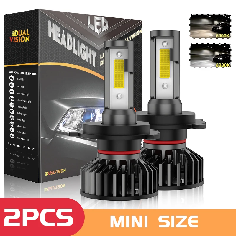 DualvisionH7 LED H11 H4 Hi/Lo H8 HB3 HB4 9005 9006 Car Headlight Bulbs 5000K 6000K COB Car Lights 50000LM 500W 12V Turbo Fan
DualvisionH7 LED H11 H4 Hi/Lo H8 HB3 HB4 9005 9006 Car Headlight Bulbs 5000K 6000K COB Car Lights 50000LM 500W 12V Turbo Fan