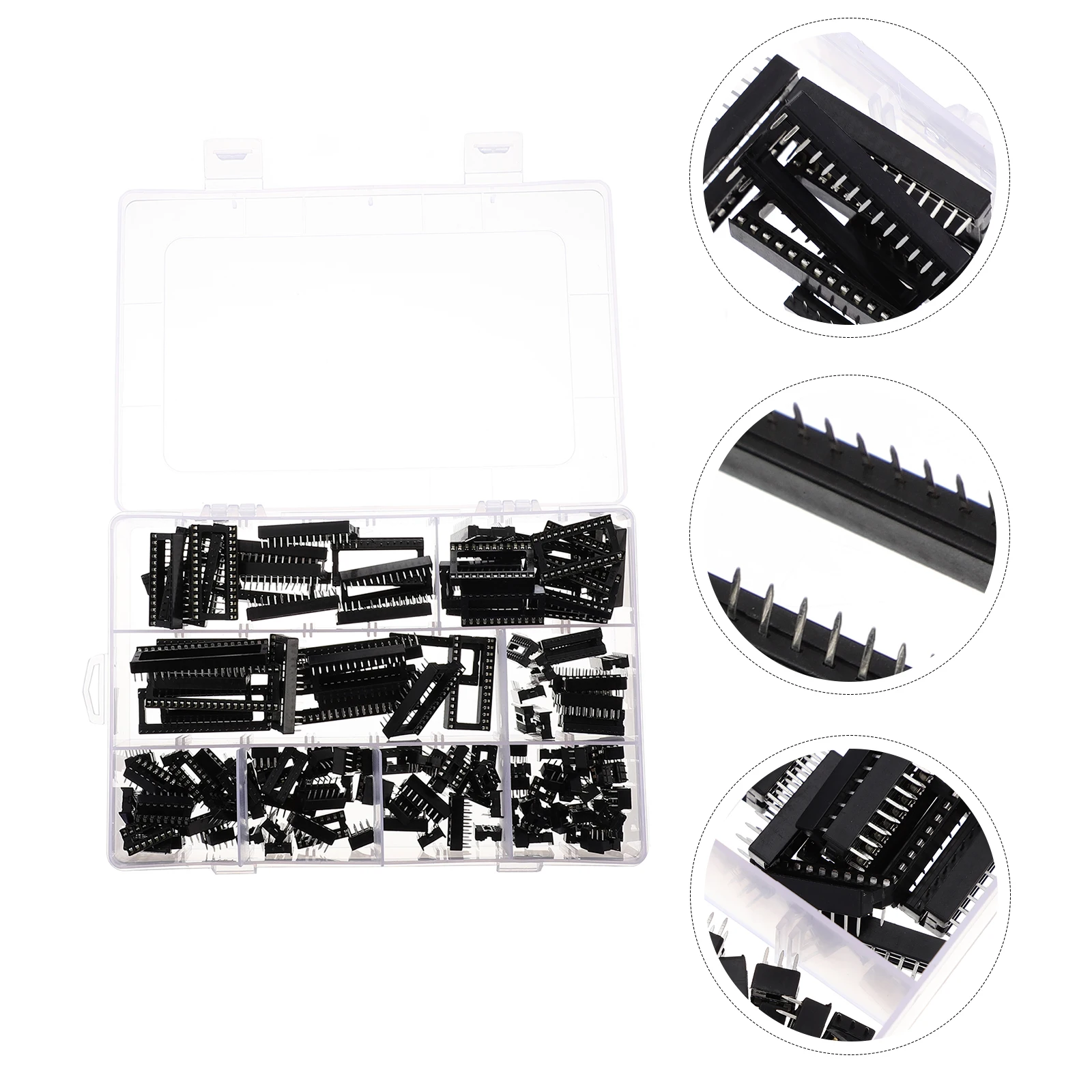 150pcs IC Socket DIP Solder Type Integrated Circuit Seat Double Row Soldering Chip Adaptor for Precision Timers Audio
150pcs IC Socket DIP Solder Type Integrated Circuit Seat Double Row Soldering Chip Adaptor for Precision Timers Audio
