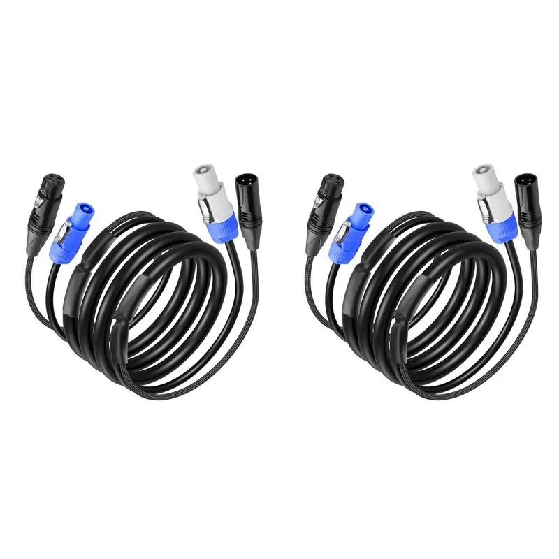 【CYBER MONDAY】2Pcs 6.6 FT DMX512 Extension Cable, AC Power DMX512 3Pin XLR Signal Combo Cables For Stage Lighting, Concerts, Eve
【CYBER MONDAY】2Pcs 6.6 FT DMX512 Extension Cable, AC Power DMX512 3Pin XLR Signal Combo Cables For Stage Lighting, Concerts, Eve