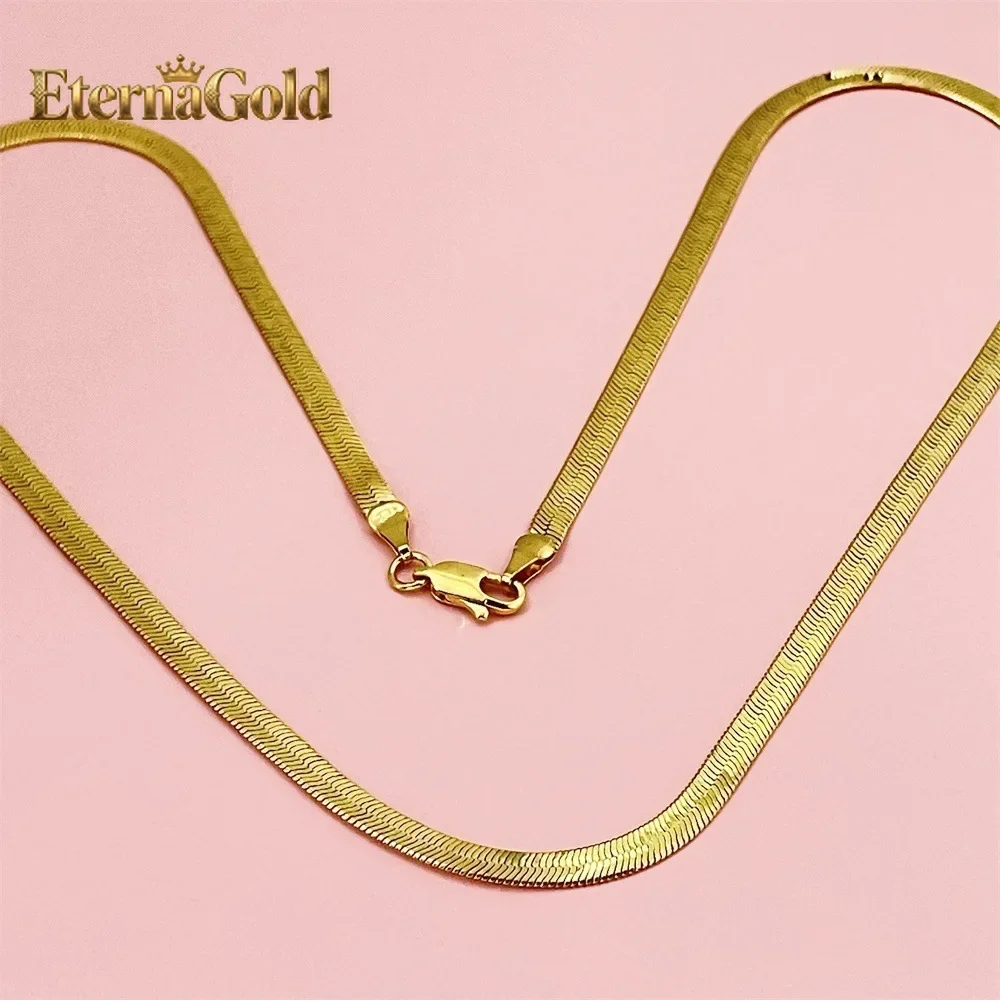 EternaGold Men's & Women's 24K Gold AU999 Flat Snake Necklace - Pure gold, auspicious snake, perfect couple set, thoughtful gif
EternaGold Men's & Women's 24K Gold AU999 Flat Snake Necklace - Pure gold, auspicious snake, perfect couple set, thoughtful gif
