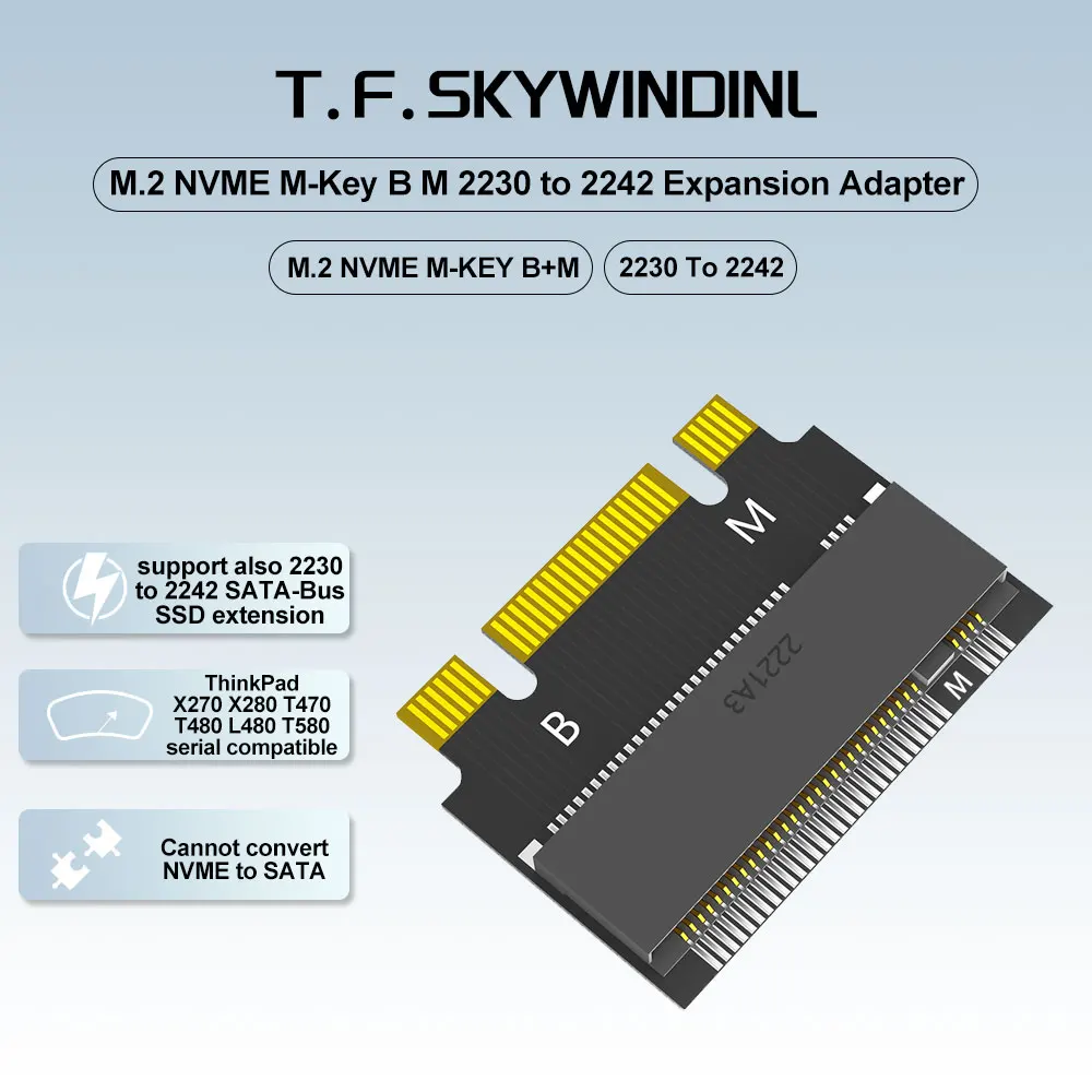 Адаптер-удлинитель M.2 NVME M-KEY & B+M KEY 2230–2242, универсальный преобразователь размера SSD для мини-ПК, портативный настольный компьютер для промышленных игр
Адаптер-удлинитель M.2 NVME M-KEY & B+M KEY 2230–2242, универсальный преобразователь размера SSD для мини-ПК, портативный настольный компьютер для промышленных игр