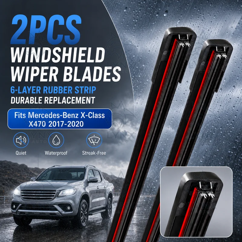 2Pcs Windshield Wiper Blades 6-Layer Rubber Strip Durable Replacement For Mercedes-Benz X-Class X470 2017-2020 Parts
2Pcs Windshield Wiper Blades 6-Layer Rubber Strip Durable Replacement For Mercedes-Benz X-Class X470 2017-2020 Parts