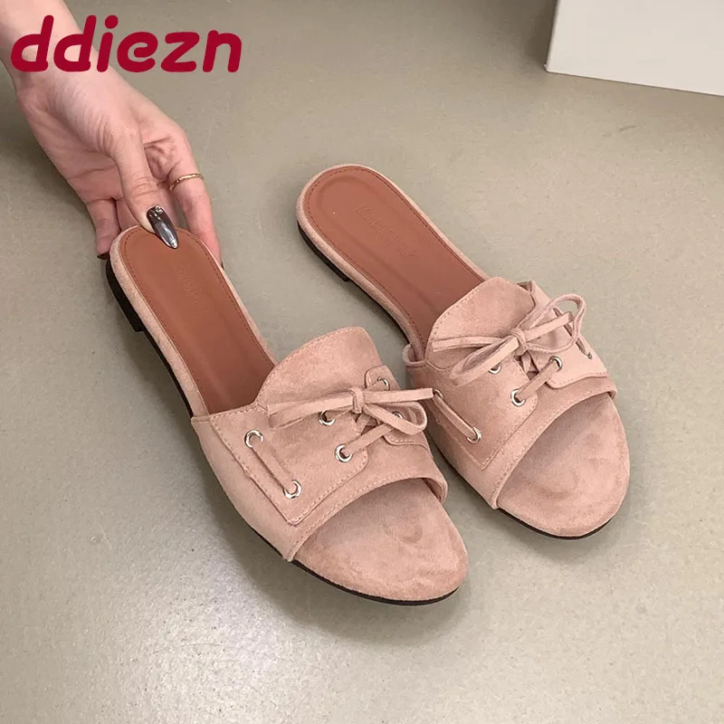 Summer Beach Female Slides Ladies Flats Slippers Luxury Fashion Butterfly-Knot Women Flats Slippers Shoes Sandals
Summer Beach Female Slides Ladies Flats Slippers Luxury Fashion Butterfly-Knot Women Flats Slippers Shoes Sandals