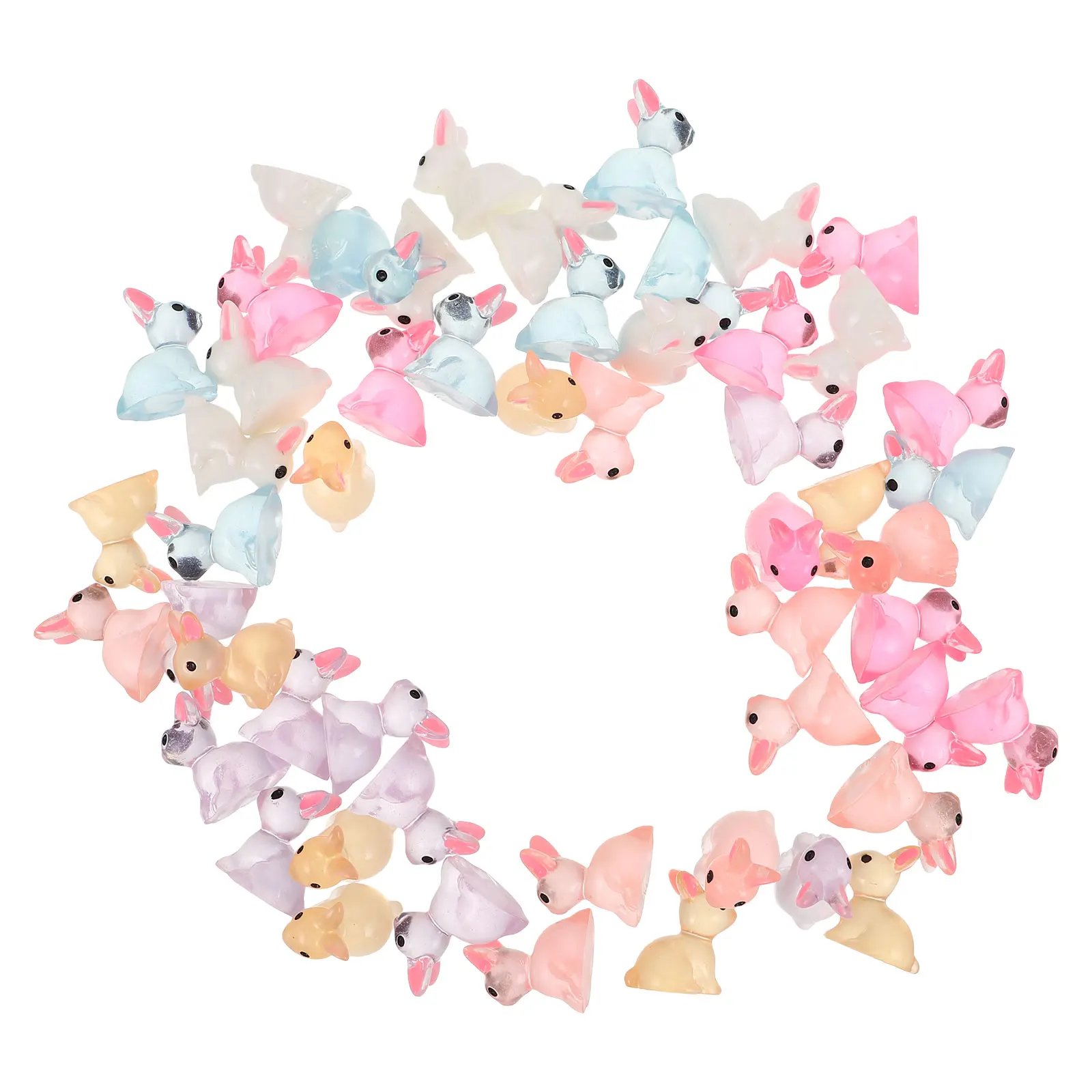 80pcs Mini Resin Easter Bunny Figurines Cute Rabbit Statues Glow in Dark Fairy Garden Landscape Ornaments DIY Decor
80pcs Mini Resin Easter Bunny Figurines Cute Rabbit Statues Glow in Dark Fairy Garden Landscape Ornaments DIY Decor