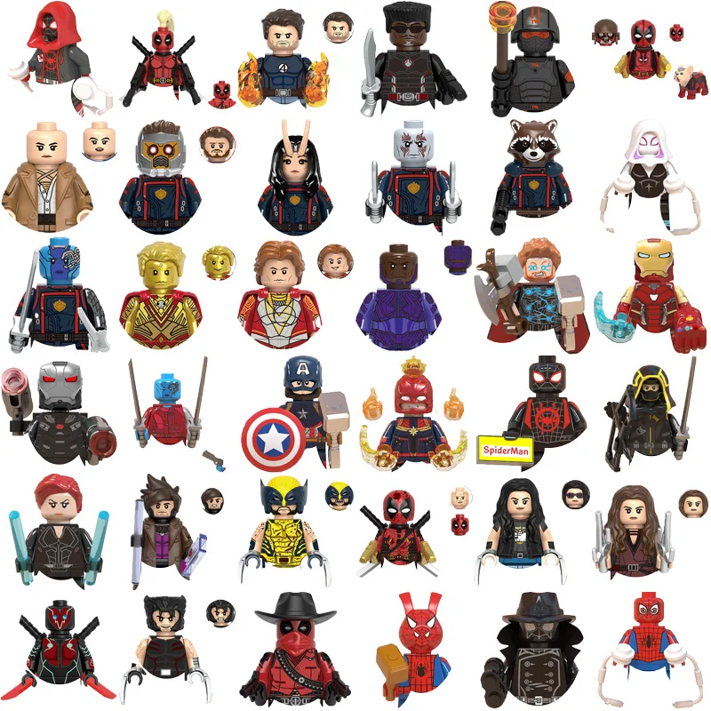 Marvel Super Hero Building Bricks Deadpool Iron Captain Star Lord Collectible Desktop Display Action Toy
Marvel Super Hero Building Bricks Deadpool Iron Captain Star Lord Collectible Desktop Display Action Toy
