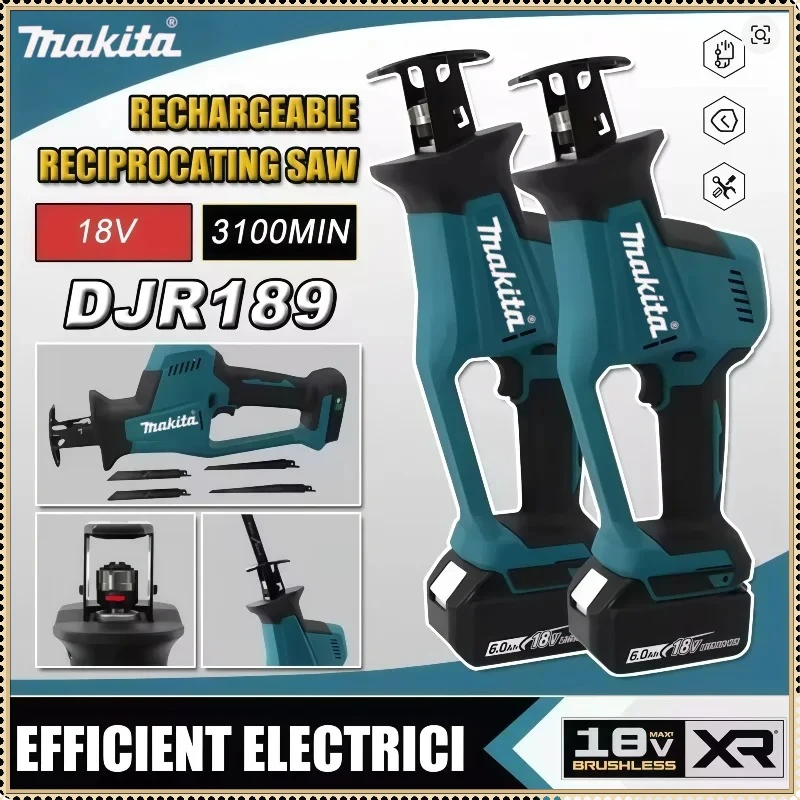 Аккумуляторная сабельная пила Makita DJR189 бесщеточная, для резки дерева и металла, портативная, 18В, электроинструмент
Аккумуляторная сабельная пила Makita DJR189 бесщеточная, для резки дерева и металла, портативная, 18В, электроинструмент