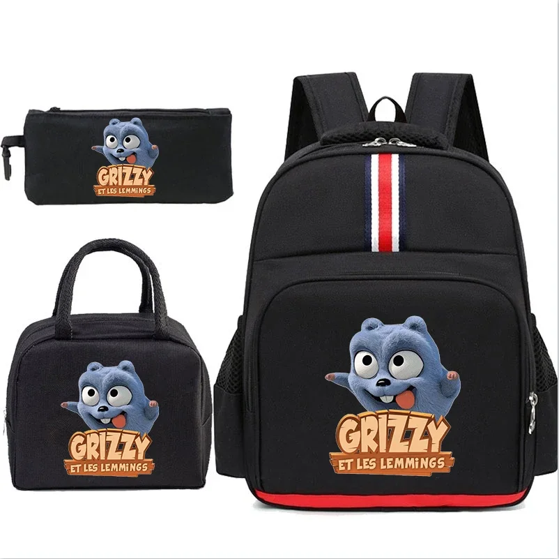 Kids Grizzy And The Lemmings Print Backpack 3pcs Set Multi-function Student Backpack Cartoon Pencil Bag Kids Insulated Lunch Bag
Kids Grizzy And The Lemmings Print Backpack 3pcs Set Multi-function Student Backpack Cartoon Pencil Bag Kids Insulated Lunch Bag
