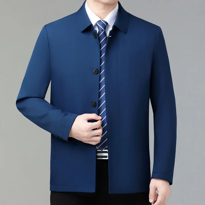 High-End Men's Collared Jaet Silk Casual Button Sle Spring Autumn New Mid-Year Thin Dad Clothes Long Sve Regular Length
High-End Men's Collared Jaet Silk Casual Button Sle Spring Autumn New Mid-Year Thin Dad Clothes Long Sve Regular Length