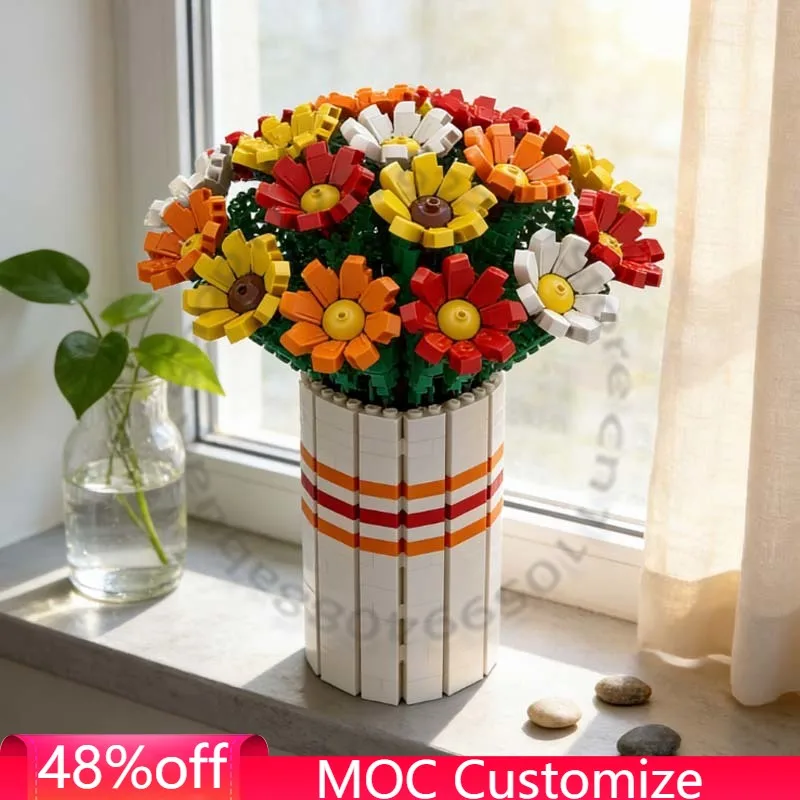 Набор для сборки «Стрела Купидона» из 1963 деталей: букет разноцветных цветов, модульный конструктор MOC, развивающая игрушка для детей, подарок для мальчиков на праздники
Набор для сборки «Стрела Купидона» из 1963 деталей: букет разноцветных цветов, модульный конструктор MOC, развивающая игрушка для детей, подарок для мальчиков на праздники