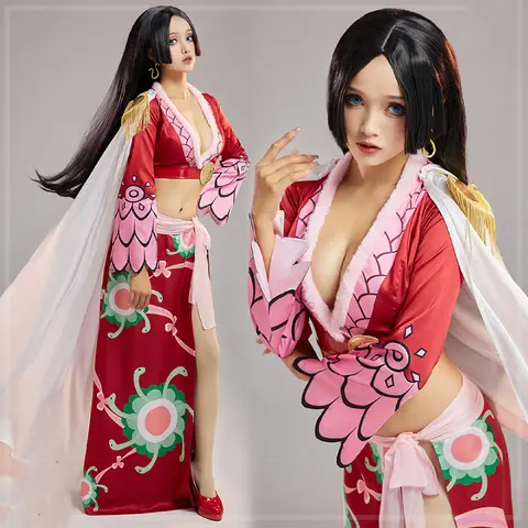 COSLEE Anime OnePiece Boa Hancock Cosplay Costume Top Skirt Halloween Party Dress Role Play Clothes Unisex