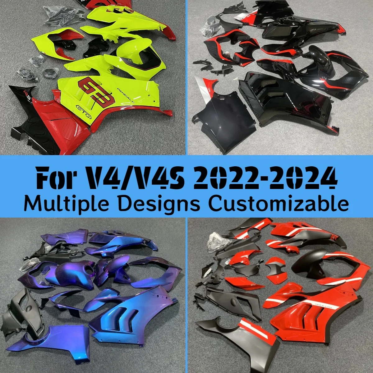 Cool Fairing Kit V4S 2022 2023 2024 Motorcycle Fairings Injection Full Bodywork Cover for DUCATI Panigaie V4 22 23 24
Cool Fairing Kit V4S 2022 2023 2024 Motorcycle Fairings Injection Full Bodywork Cover for DUCATI Panigaie V4 22 23 24