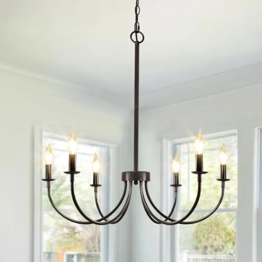 Farmhouse Chandelier, Chandeliers for Dining Room Lighting Fixtures Hanging, Modern Candle Chandeliers for Living Room Foyer Ki
Farmhouse Chandelier, Chandeliers for Dining Room Lighting Fixtures Hanging, Modern Candle Chandeliers for Living Room Foyer Ki