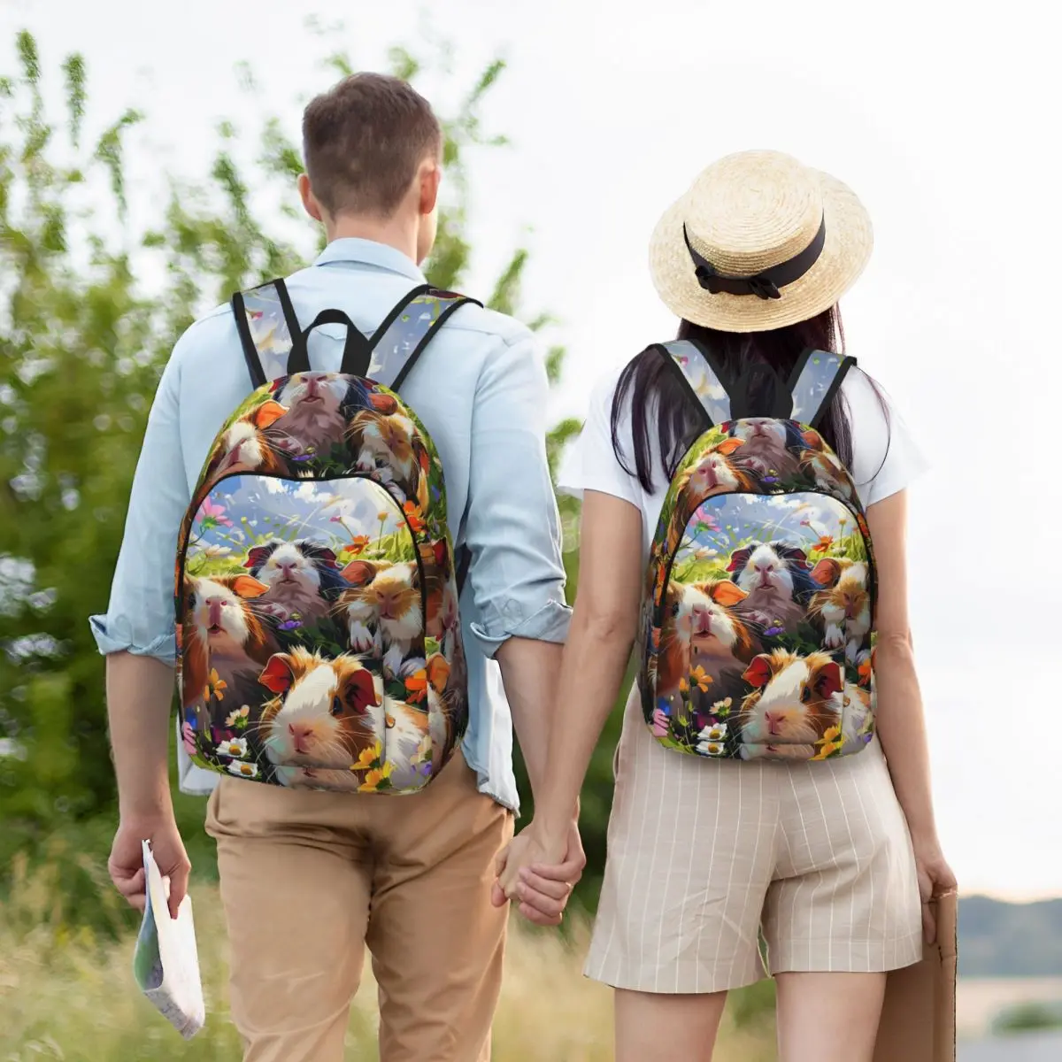 Guinea Pig Family In Wildflowers Student Backpack School Bag Hiking Travel Daypack for Men Women Bookbag Shoulder Bags
Guinea Pig Family In Wildflowers Student Backpack School Bag Hiking Travel Daypack for Men Women Bookbag Shoulder Bags