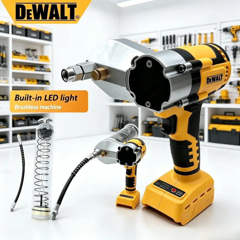 Беспроводной инструмент для смазки высокого давления Dewalt, электрический бесщеточный шприц для смазки Dewalt 18V со светодиодной подсветкой.
Беспроводной инструмент для смазки высокого давления Dewalt, электрический бесщеточный шприц для смазки Dewalt 18V со светодиодной подсветкой.