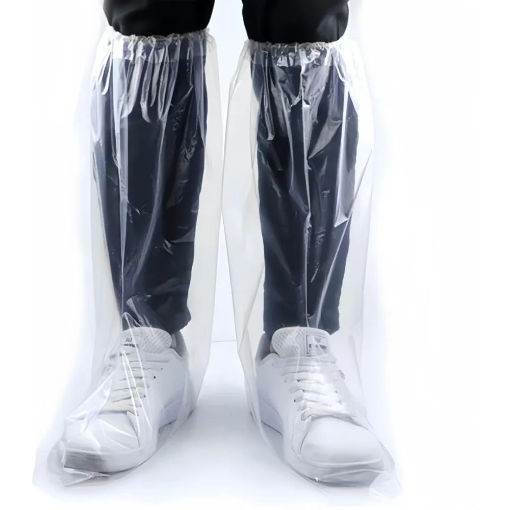 Одноразовые бахилы — 16 шт. (8 пар), высота 19 дюймов, утолщенные водонепроницаемые и нескользящие, прозрачные
Одноразовые бахилы — 16 шт. (8 пар), высота 19 дюймов, утолщенные водонепроницаемые и нескользящие, прозрачные