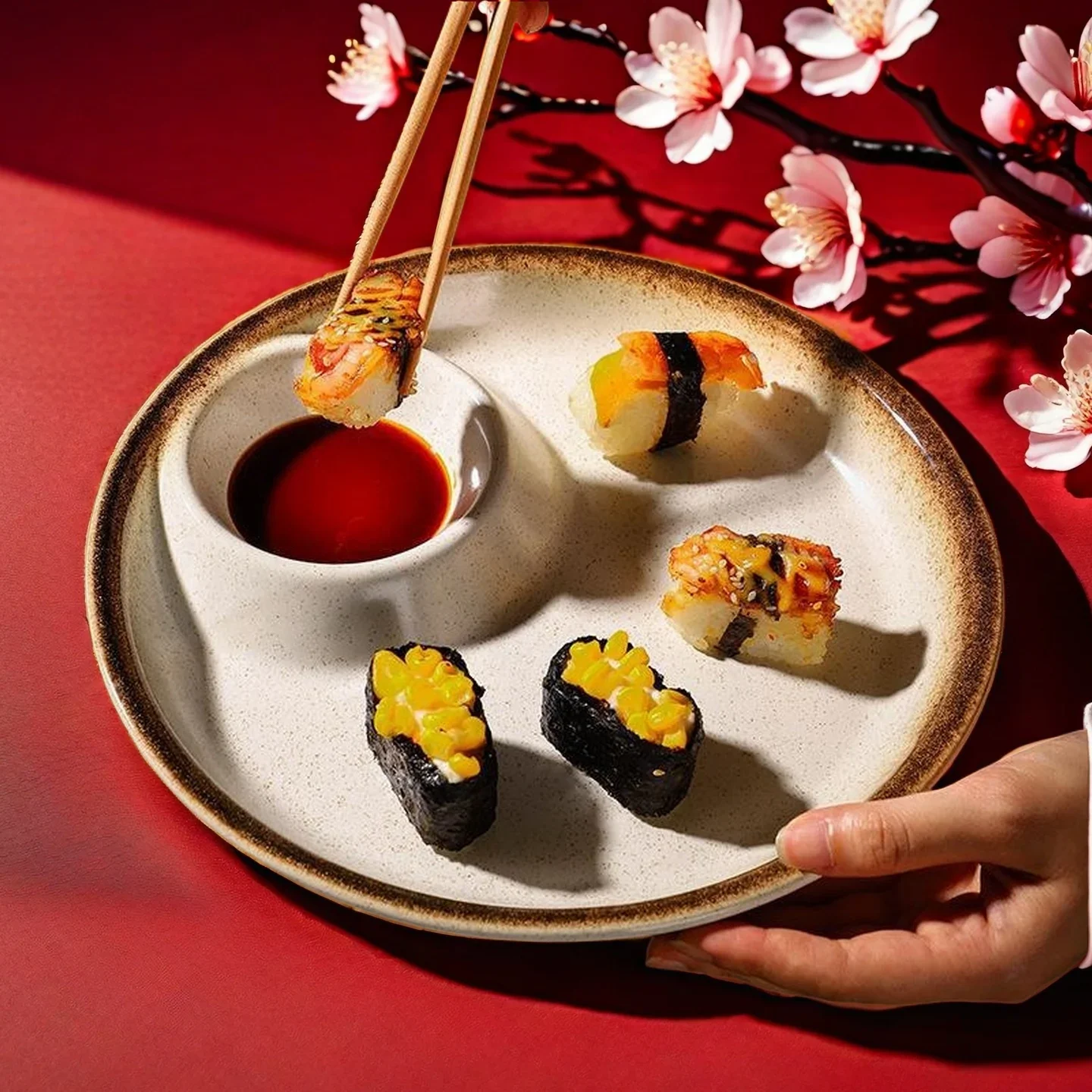 Japanese Style Steak Plate Dumpling Plate Vinegar Dish Ceramic Tableware Creative Round Western Plate Home Use Cold Dish
Japanese Style Steak Plate Dumpling Plate Vinegar Dish Ceramic Tableware Creative Round Western Plate Home Use Cold Dish
