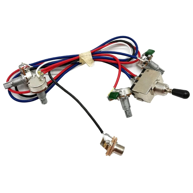 3 Way Volumes Tone Control Wiring Harness Electric Guitar Wiring Harness Prewired Kits Electric Guitar Part
3 Way Volumes Tone Control Wiring Harness Electric Guitar Wiring Harness Prewired Kits Electric Guitar Part