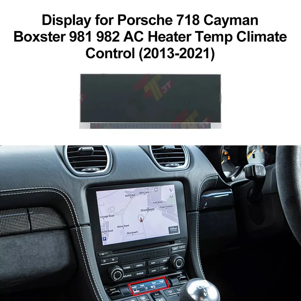 Dashboard LCD Display for Porsche 718 Cayman Boxster 981 982 AC Heater Temp Climate Control
Dashboard LCD Display for Porsche 718 Cayman Boxster 981 982 AC Heater Temp Climate Control