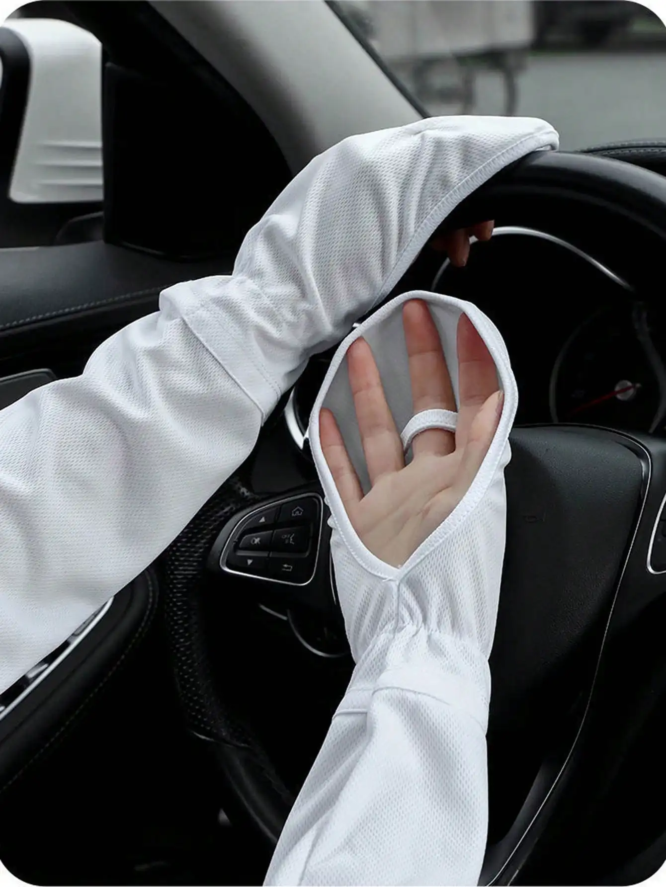 2pcs/Set Sun Protection Sleeve For Spring, Summer And Autumn, Ice Silk, Suitable For Outdoor Driving And Uv Protection, Large Size Arm Sleeves And Sun Protection Gloves
2pcs/Set Sun Protection Sleeve For Spring, Summer And Autumn, Ice Silk, Suitable For Outdoor Driving And Uv Protection, Large Size Arm Sleeves And Sun Protection Gloves