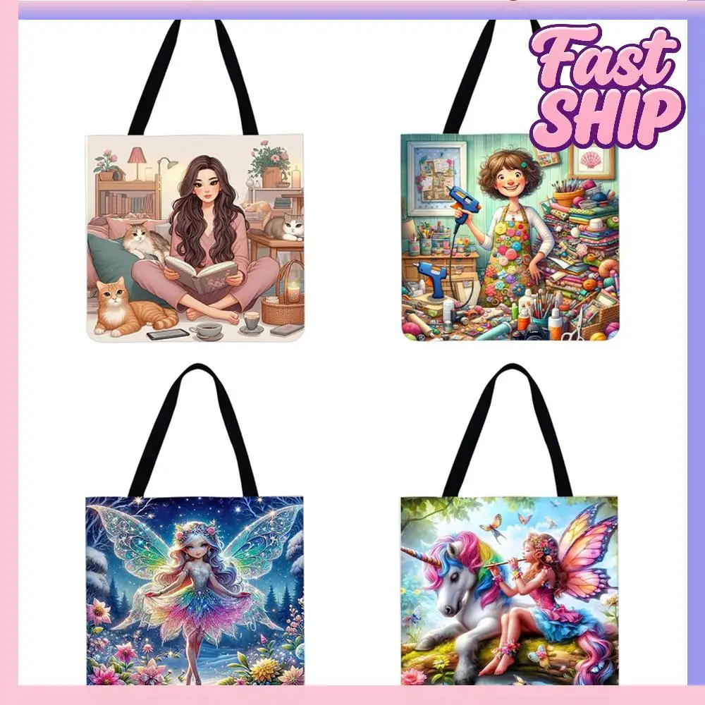 Набор из 4 льняных сумок-тоут для девочек, вместительные женские сумки через плечо для шопинга
Набор из 4 льняных сумок-тоут для девочек, вместительные женские сумки через плечо для шопинга