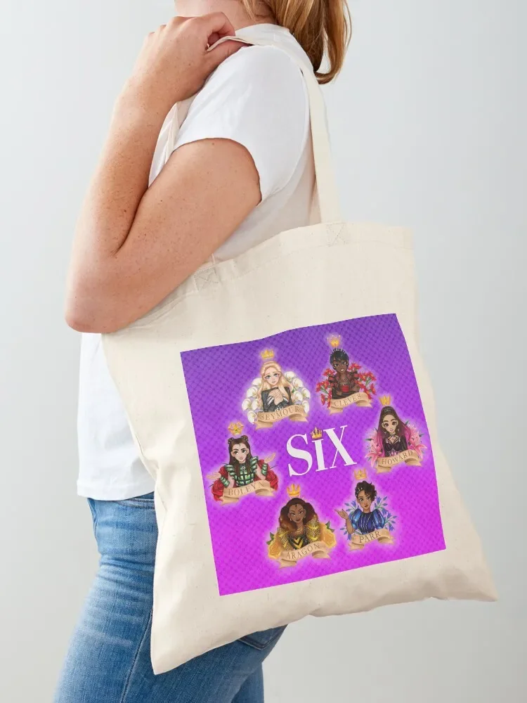Six The Musical Queens Tote Bag canvas shopping bag Women's shopper canvas tote reusable grocery bags
Six The Musical Queens Tote Bag canvas shopping bag Women's shopper canvas tote reusable grocery bags