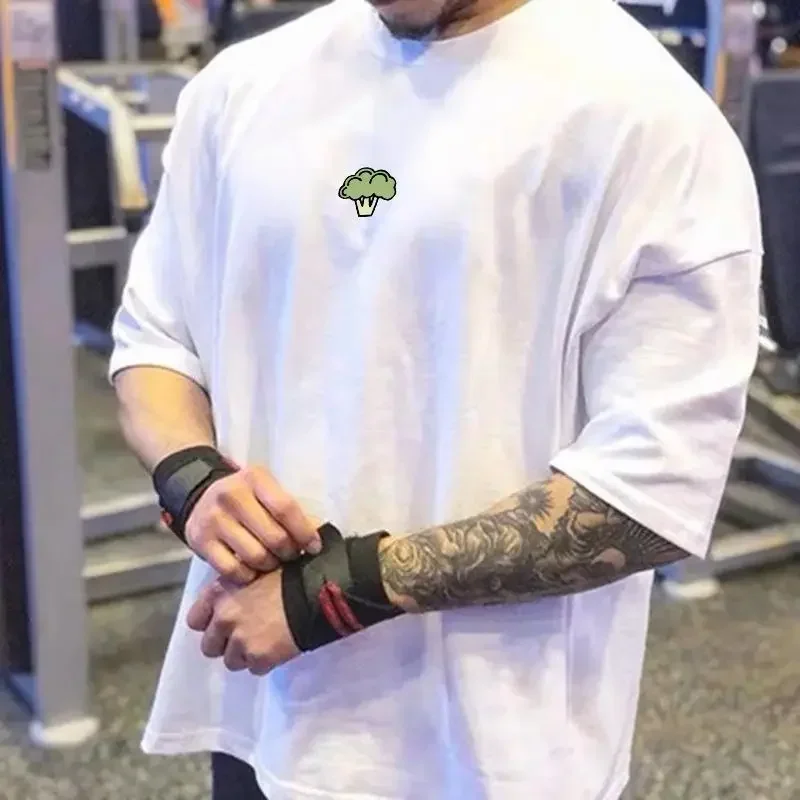Sports Short-sleeved Men's T-shirt Summer Loose Equipment Gym Fitness Dog Brother Elastic Muscle Trendy Brand Large Size
Sports Short-sleeved Men's T-shirt Summer Loose Equipment Gym Fitness Dog Brother Elastic Muscle Trendy Brand Large Size