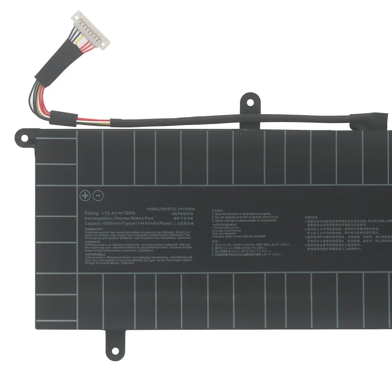 C41N2004 UX4100E Аккумулятор для ноутбука 14 UX482 UX482EA UX482EG-HY UX482EG XS74T UX482EA-KA551TS 15,4 В 70 Втч
C41N2004 UX4100E Аккумулятор для ноутбука 14 UX482 UX482EA UX482EG-HY UX482EG XS74T UX482EA-KA551TS 15,4 В 70 Втч
