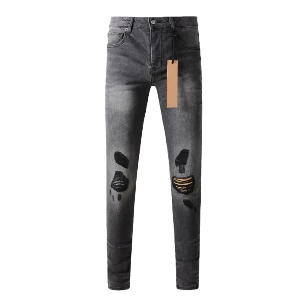 High-quality grey ripped jeans, featuring a unique depreciation dyeing process, are a versatile choice for autumn and winter
High-quality grey ripped jeans, featuring a unique depreciation dyeing process, are a versatile choice for autumn and winter