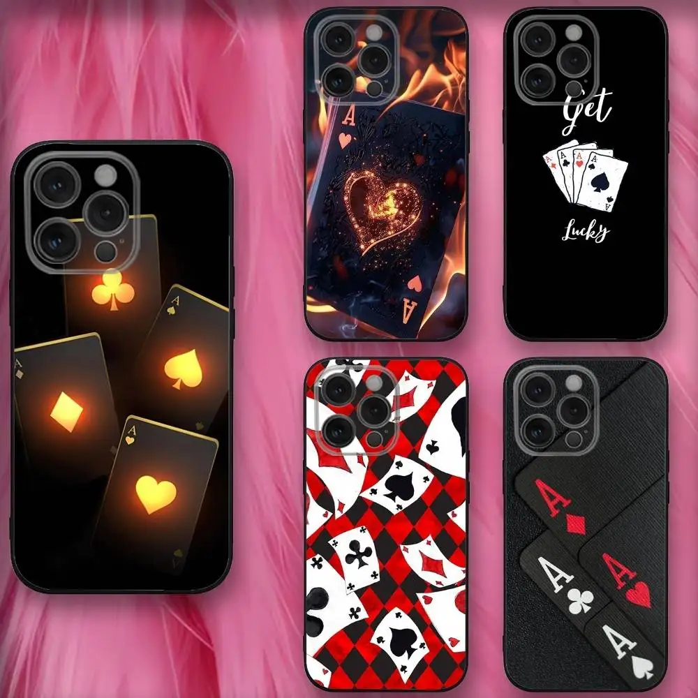 Poker Playing Cards Phone Case For iPhone 16,se4,15,14,13,12,11,Pro,X,XS,Max,XR,Plus,Mini Soft Black Cover
Poker Playing Cards Phone Case For iPhone 16,se4,15,14,13,12,11,Pro,X,XS,Max,XR,Plus,Mini Soft Black Cover
