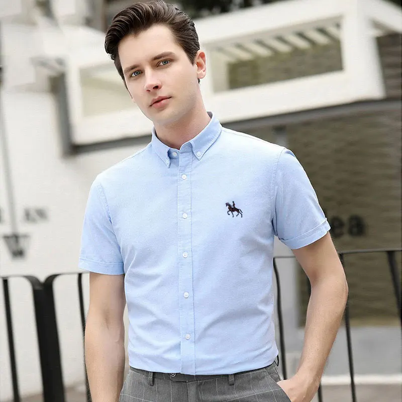 100% cotton washed Oxford woven embroidery horse label shirt Men's short sleeve Business Social casual Wear formal 6XL plus size
100% cotton washed Oxford woven embroidery horse label shirt Men's short sleeve Business Social casual Wear formal 6XL plus size
