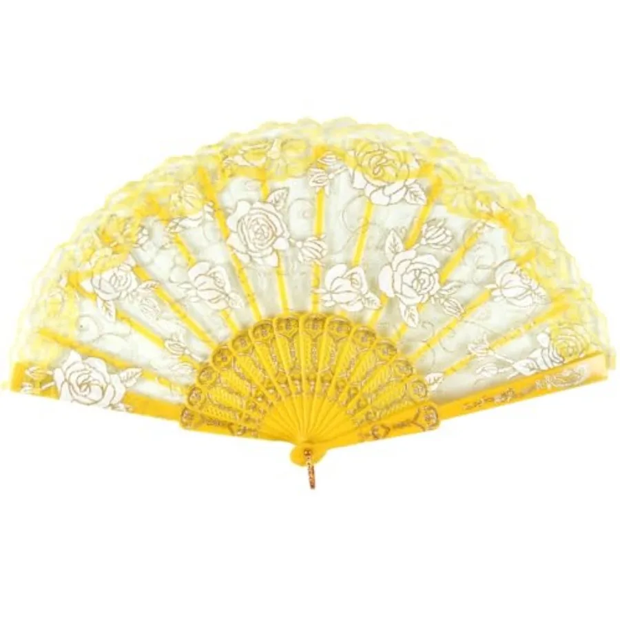 Elegant Vintage Retro Flower Rose Lace Handheld Chinese Folding Fan For Dancing Ball Parties Ladies
Elegant Vintage Retro Flower Rose Lace Handheld Chinese Folding Fan For Dancing Ball Parties Ladies