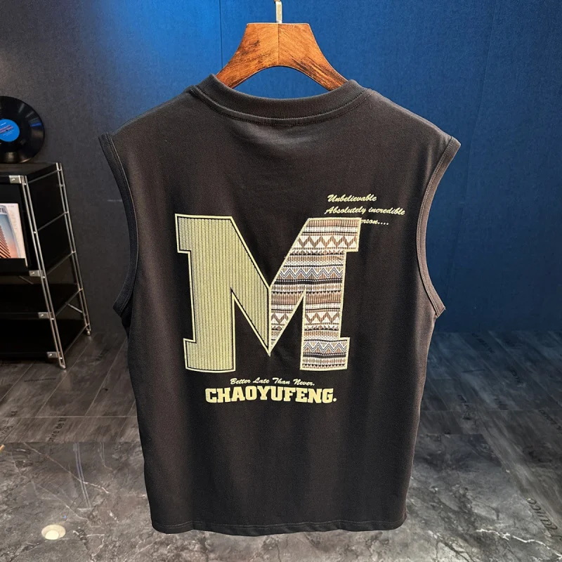 Summer New Printed Loose Sport Fitness Sleeveless Tank Top Men's Trendy Sweat Absorbing T-shirt Sweatshirt
Summer New Printed Loose Sport Fitness Sleeveless Tank Top Men's Trendy Sweat Absorbing T-shirt Sweatshirt