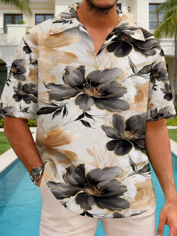 Men's Summer New Shirts Office Daily Short Sleeve Floral Print Hawaiian Breathable Beach Tops 2026 Korean Style Vacation Y2K Tee
Men's Summer New Shirts Office Daily Short Sleeve Floral Print Hawaiian Breathable Beach Tops 2026 Korean Style Vacation Y2K Tee