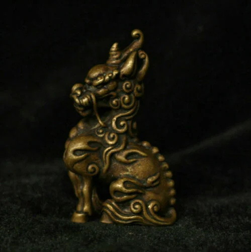 Chinese Folk Fengshui Brass Copper Wealth Animal Unicorn Beast Statue Sculpture
Chinese Folk Fengshui Brass Copper Wealth Animal Unicorn Beast Statue Sculpture