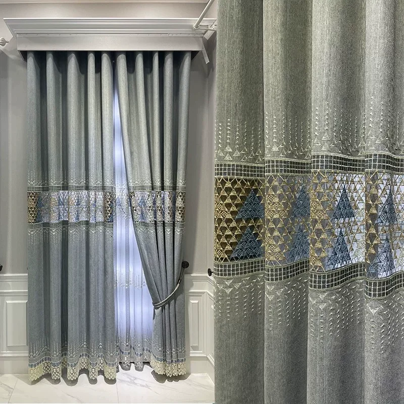 Modern Luxury Curtains for Living Room Dining Room Bedroom Balcony Hollow Embroidery Semi Blackout Curtains Home Furnishing
Modern Luxury Curtains for Living Room Dining Room Bedroom Balcony Hollow Embroidery Semi Blackout Curtains Home Furnishing