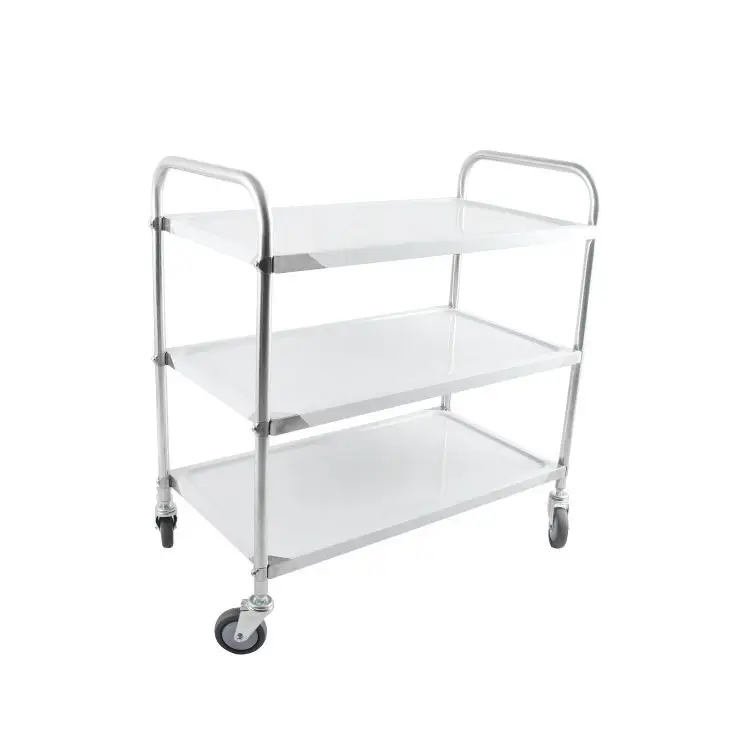 4-Tier Stainless Steel Serving Cart For Kitchen & Workstation Maid Trolley For Hotel & Restaurant Use
4-Tier Stainless Steel Serving Cart For Kitchen & Workstation Maid Trolley For Hotel & Restaurant Use