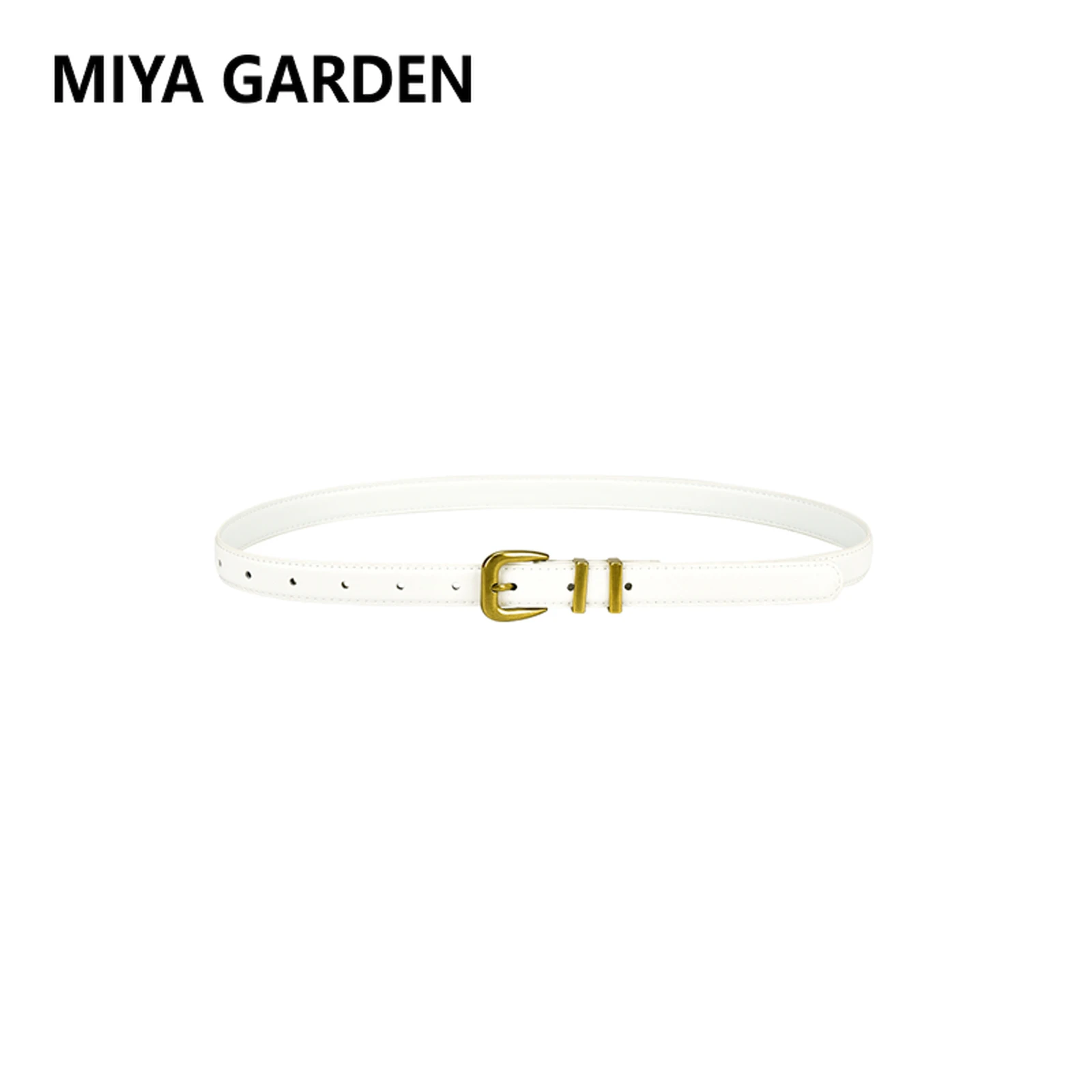 MIYA GARDEN Leather Women's Belt Fashion Cowhide Porous Solid Colour Belt Fine Buckle Belt
MIYA GARDEN Leather Women's Belt Fashion Cowhide Porous Solid Colour Belt Fine Buckle Belt