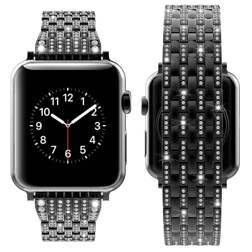 Correa for apple watch 5 band 40mm 44mm Diamond Bracelet for iwatch strap Series 5 4 3 38mm 42mm cinturino Luxury pulseira bands
Correa for apple watch 5 band 40mm 44mm Diamond Bracelet for iwatch strap Series 5 4 3 38mm 42mm cinturino Luxury pulseira bands
